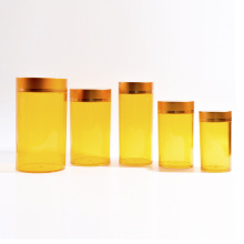 95ml-750ml Plastic Cylinder Jars with Alumium Cap (EF-J21)